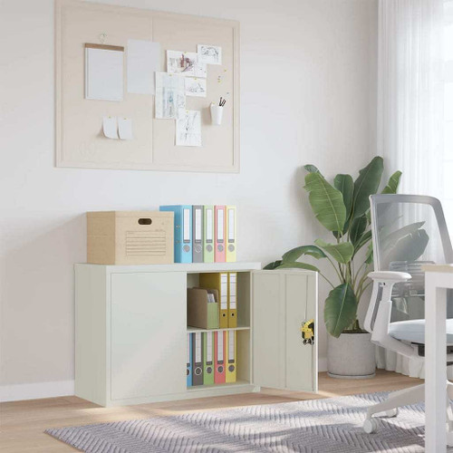 File Cabinet Light Grey Powder-coated steel A949-339721