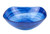 10 Contemporay Soft Square Blue Swirl Glass Bowl