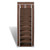 Fabric Shoe Cabinet with Cover 22" x 11" x 64" Brown