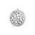vidaXL 100 Piece Christmas Ball Set 1.2"/1.6"/2.4" Silver