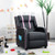 Kids Recliner Chair with Side Pockets and Footrest-Pink - Color: Pink