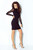 brown - Short dress model 111703 IVON
