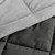 Full/Queen 3-Piece Microfiber Reversible Comforter Set in Grey / Light Grey