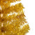vidaXL Artificial Pre-lit Christmas Tree with Ball Set Gold 70.9" PET