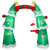 11 Feet Lighted Christmas Inflatable Archway Decoration with Santa Claus - Color: Multicolor - Size