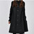 Color: black, Size: L - Windbreaker thickening Solid color woolen coat loose warm coat