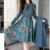 Color: Blue, Size: XXL-Dress, Style:  - Slim OL trench coat