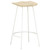 Bar Stool Set of 4 Bleached wood and white A949-320650