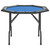  Poker Table Blue Engineered wood, felt, artificial leather, steel A949-80405
