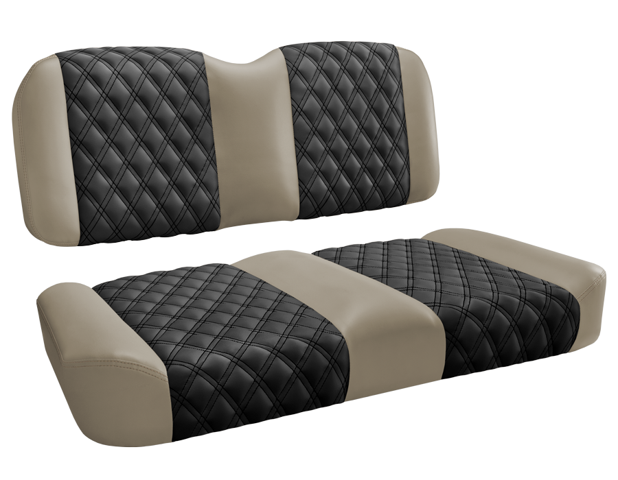 MasterClass Elite Series Front Seat for Club Car and EZGO - Beige and Black