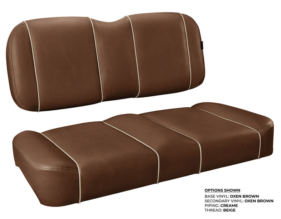 EZ-GO Valor Oxen Brown Custom Golf Cart Front Seat