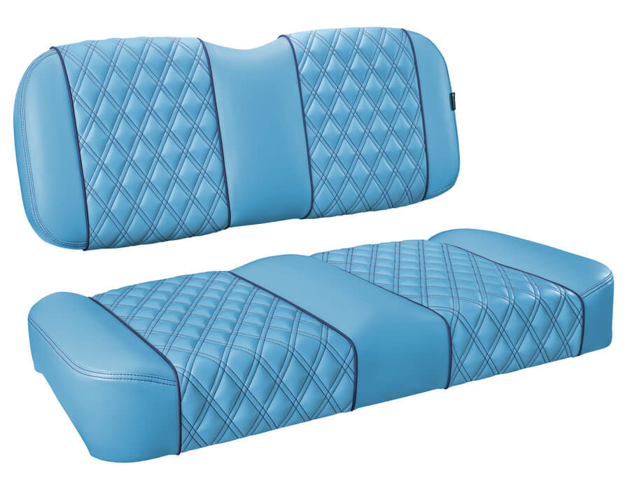 EZ-GO Express S6 Blue Custom Golf Cart Front Seat