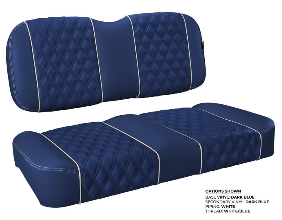 EZ-GO Fleet Dark Blue Custom Golf Cart Front Seat Cover