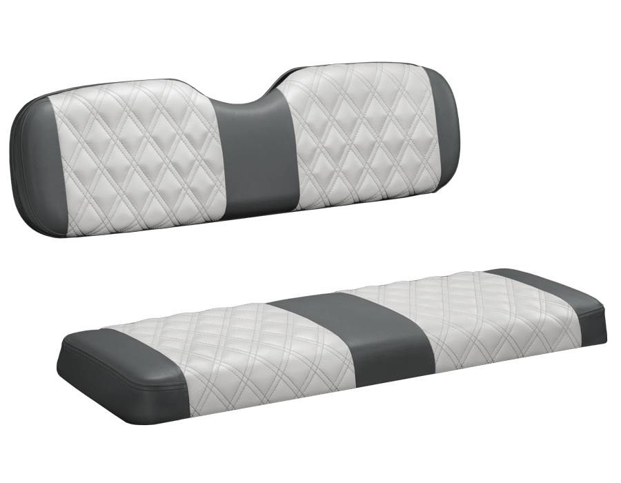 Elite Series Standard Rear Seat for Club Car Onward, Precedent & Tempo - White & Charcoal