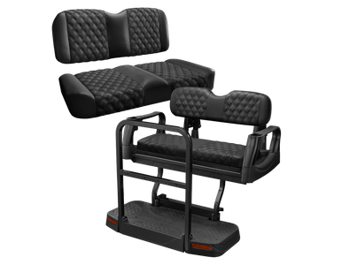 Elite Series Matching Seat Set for EZ-GO Express S6 (2 Front Seats, 1 Rear Kit)