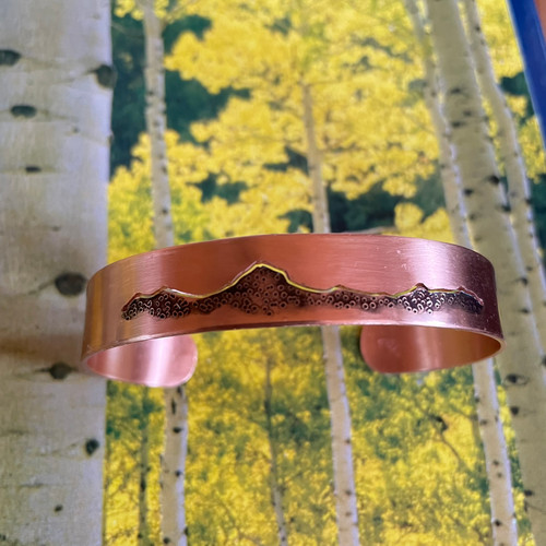Madison Mountains copper cuff bracelet