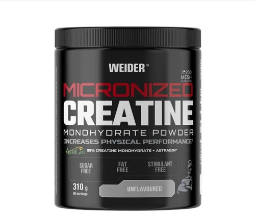 CREATINA WEIDER MICRONIZADA MONOHIDRATO + ASTRA GIN SABOR NEUTRO 310 GR