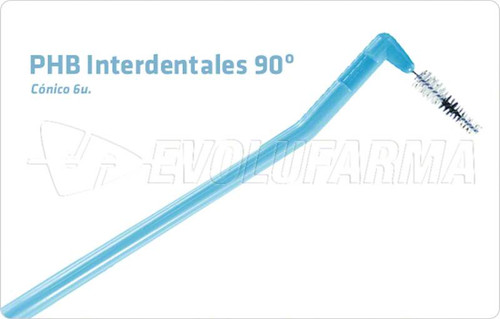 Phb cepillos interdentales 90º -cónico-. envase con 6 UDS.