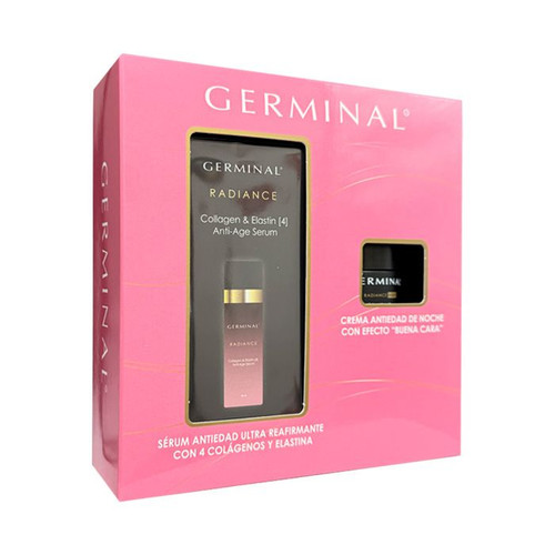 GERMINAL RADIANCE COLLAGEN & ELASTIN SERUM 30 ML + CREMA ANTIEDAD NOCHE 15 ML
