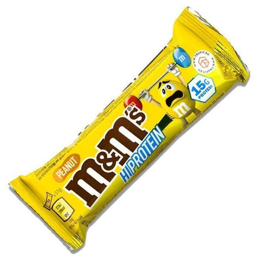 MARS M&M´S BARRITA PROTEÍNA SABOR CACAHUETE 51 GR