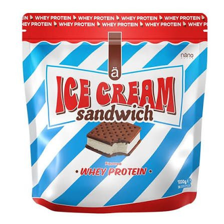 NANOSUPPS PROTEINA WHEY EN POLVO SABOR ICE CREAM SANDWICH 1 kg 