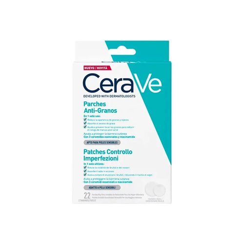 CERAVE PARCHES CONTROL IMPERFECCIONES 22 UNIDADES