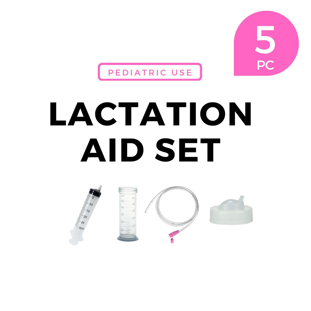 PARENT SET Lactation Aid Supplemental Nursing System Set with 5Fr feeding  tube