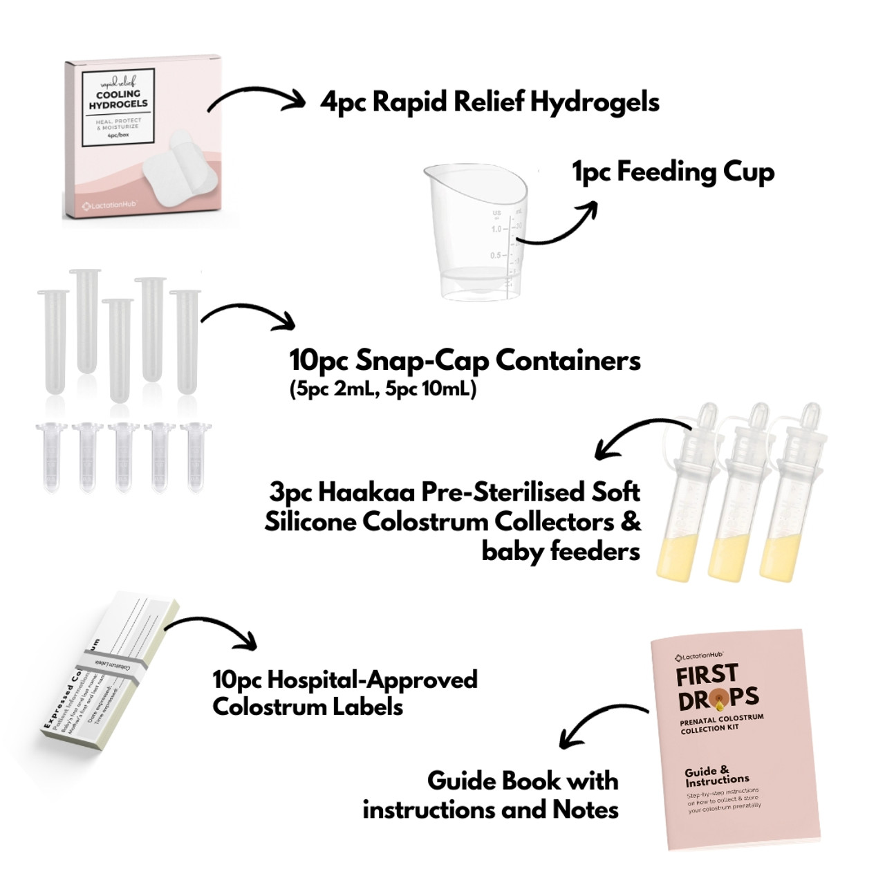 haakaa Silicone Colostrum Collector Set Ready-to-Use Silicone Colostrum  Colle