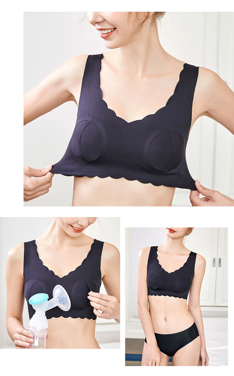 Womens Best All in One Hands Free Seamless Pumping Nursing Bra with  Easyclip and Removable Padding Exclusive Busty Sizing - China Pump Bra and Pumping  Bra Hands Free price