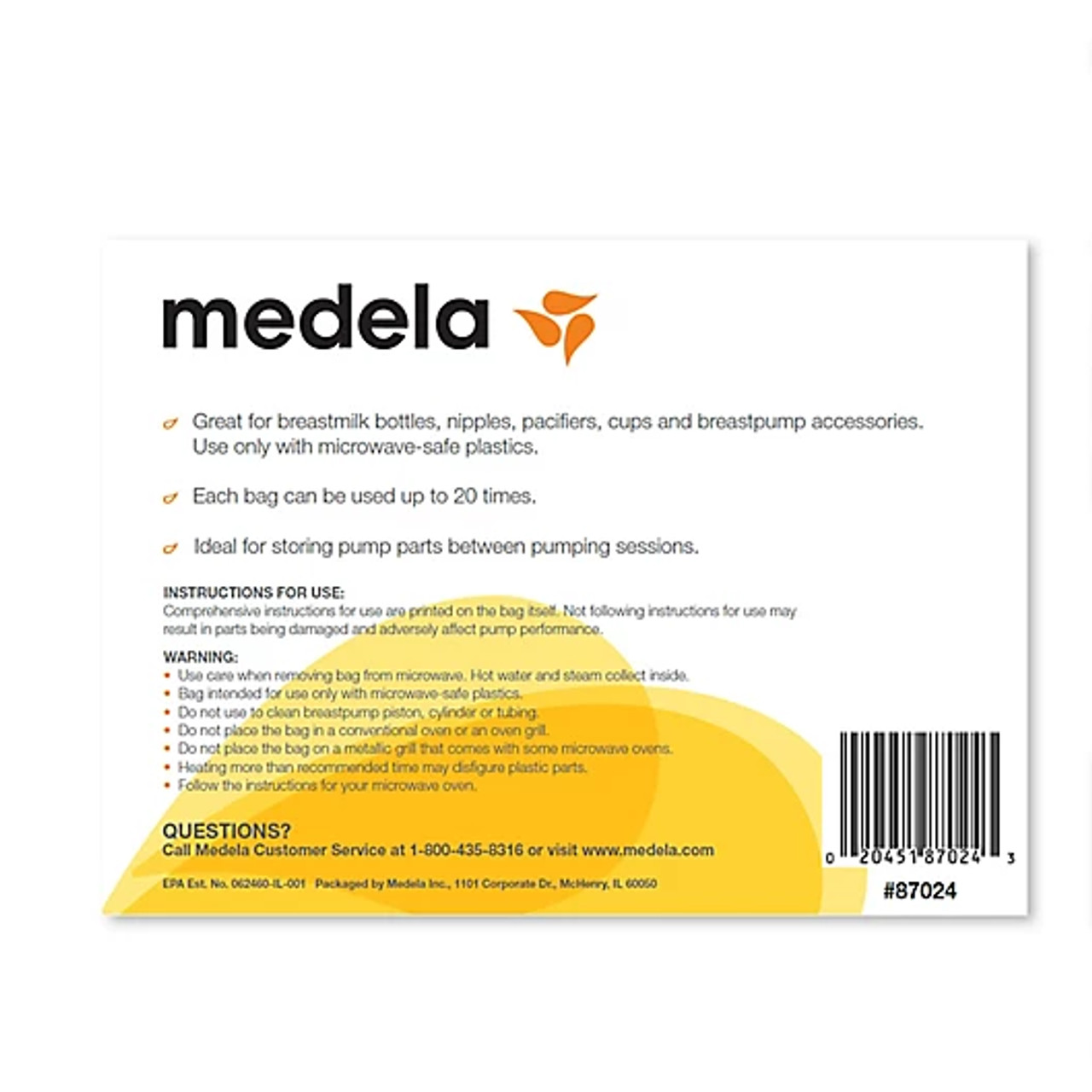 Medela Quick Clean Micro-Steam Bags 12 Count Sterilizing Bags