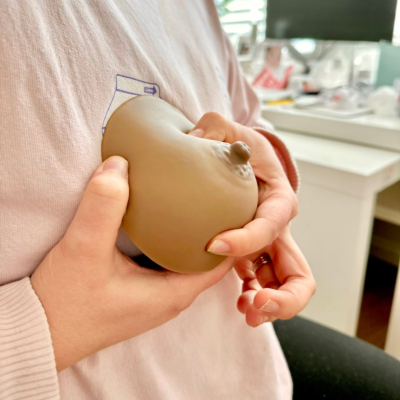 Realistic Silicone Breast Breastfeeding Education Model - Lactation Hub