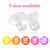 Clear Comfort Silicone Flange Inserts 