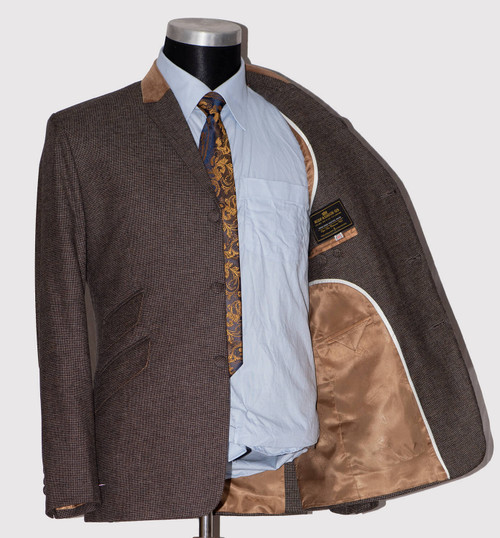 mod clothing brown suit