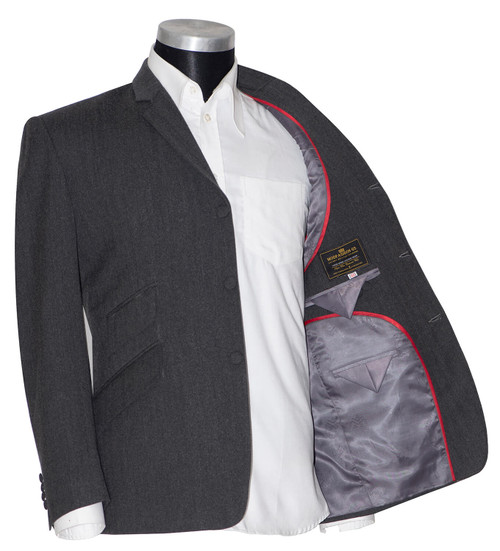 mod clothing charcoal suit