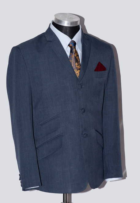 mod clothing king blue suit