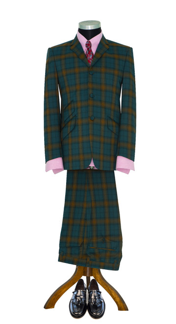 Green tartan suit