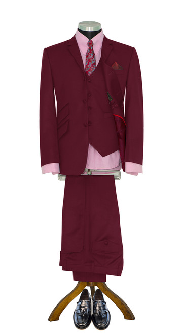 Madcap England Retro Mod 3 Piece Mohair Suit