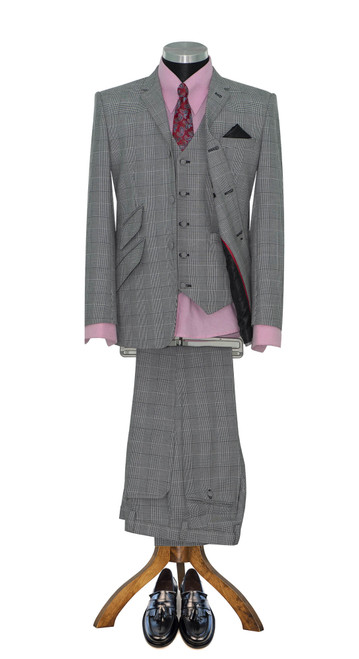 mod clothing prince of wales suit