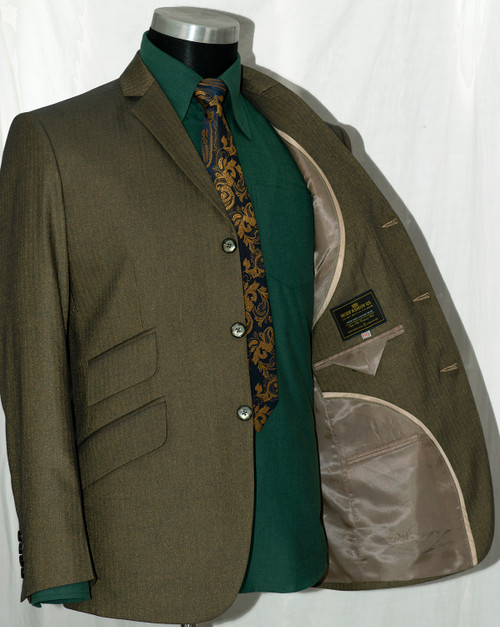 Green 2 tone suit