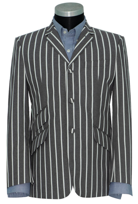 Peter noone white & grey striped blazer 60s