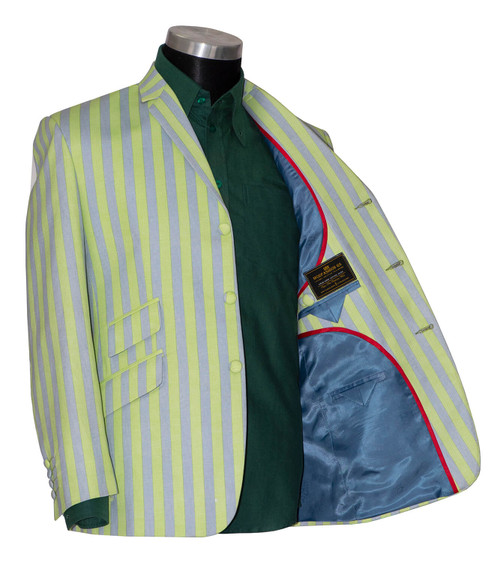 Green stripe boating blazer