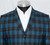 Buffalo sea green & black check blazer