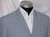 Seersucker horizontal grey and white stripe blazer