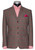 Tweed classic brown dogtooth jacket