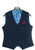 peak lapel navy blue 3 piece suit