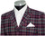 Weller Multicolor Tartan Check Peak Lapel 4 Button Mod Suit