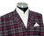 Weller Multicolor Tartan Check Peak Lapel 4 Button Mod Suit
