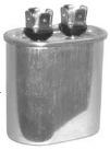 Condensatore Tondo Trane Sf Condensatore Doppia Corsa TRANE 80/7,5 MFD 370/ 440V - Nuovo, Rotondo, Per Motori E Compressori Locomotiva Trifase