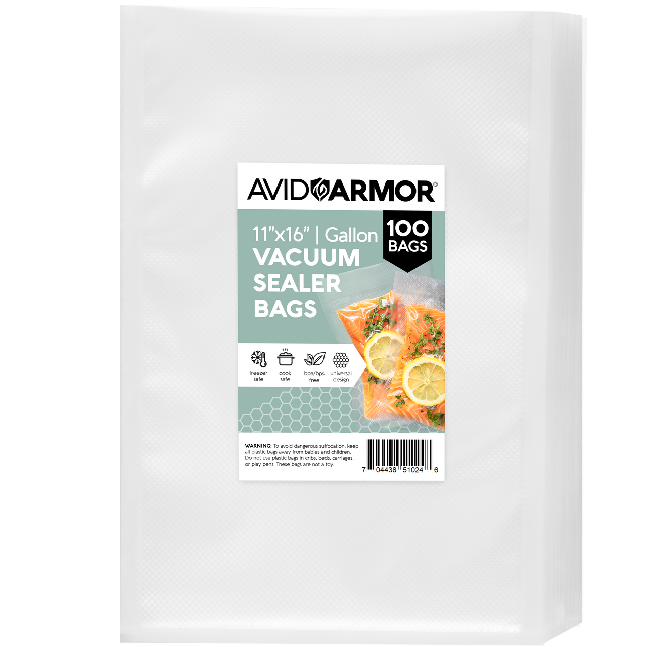 Avid Armor 11 x 50' and 8 x 50' Vacuum Sealer Bags, Universal Vacuum Seal  Bags, Food Saver Bags for Sealer