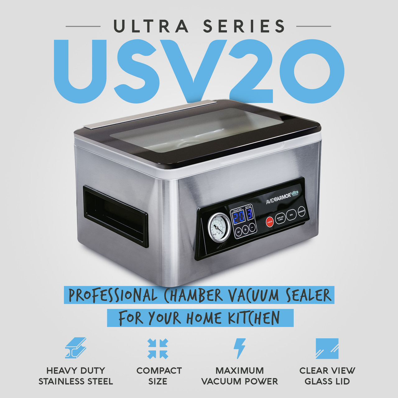 Avid Armor USV32 Chamber Vacuum Sealer Machine for your Home Kitchen